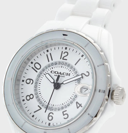 Coach Preston White Dial White Steel Strap Watch for Women - 14503462 - Jewelry image 7