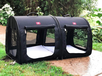 One for Pets Portable Double Kennel - New Single Kennel Version Available! - Kitchen & Dining image 1