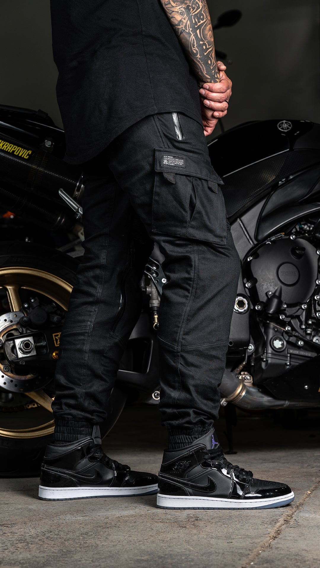 [Pre-Sale // Backorder] Unit 16™ Armoured Denim Cargo Joggers {Black} - Misc image 3