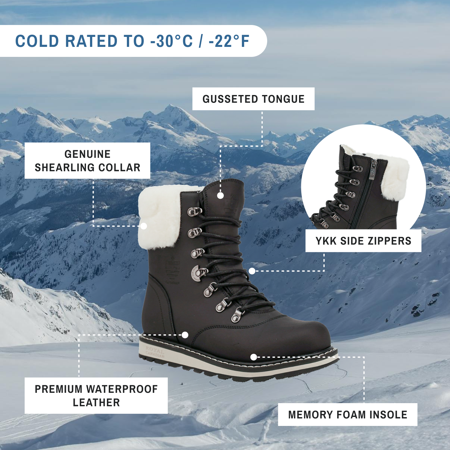 CAMBRIDGE | Women's Winter Boot Black Lager - Kitchen & Dining image 6