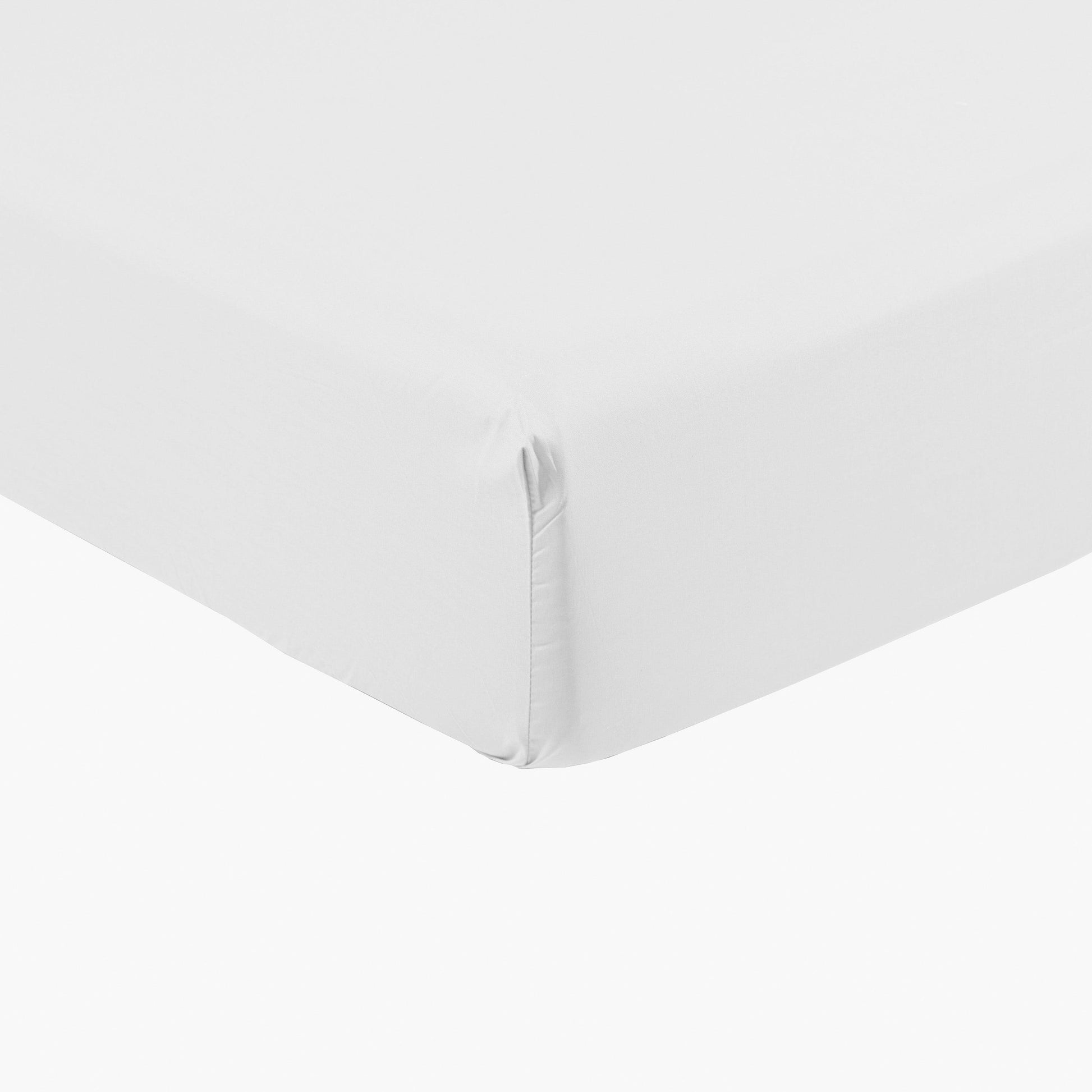 Fitted Sheet in Cotton Percale Neo White - Bedding image 2
