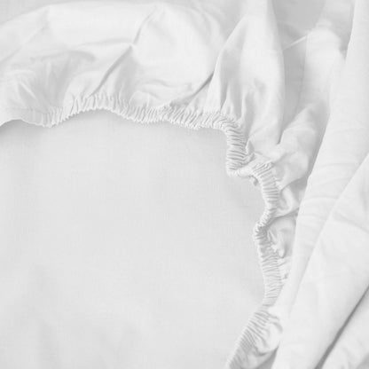 Fitted Sheet in Cotton Percale Neo White - Bedding image 4