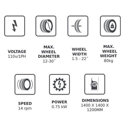LAUNCH TWC-921 LEVERLESS CENTER POST TIRE CHANGER - Bedding image 2