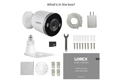 Lorex 2K Spotlight Indoor/Outdoor Wi-Fi Security Camera (32GB, Cloud-Enabled) - Open Box - Misc image 4