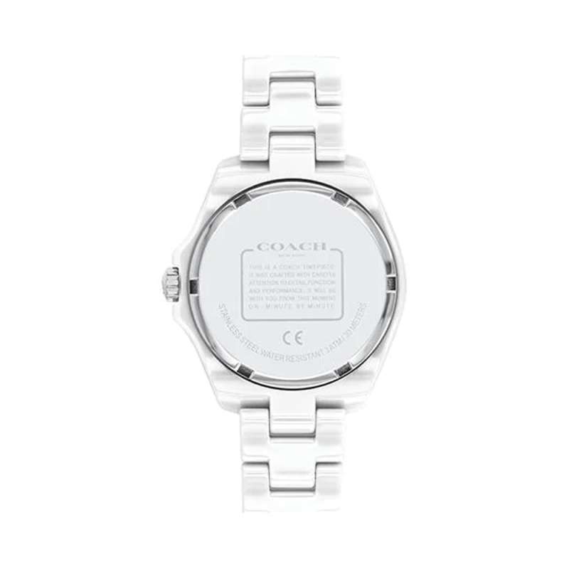 Coach Preston White Dial White Steel Strap Watch for Women - 14503462 - Jewelry image 9