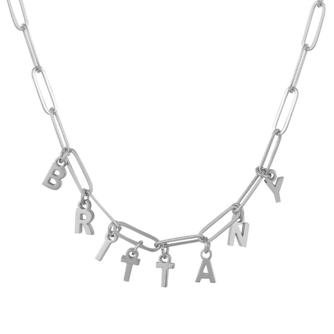 Custom/Personalized Link Letter Necklace - Jewelry image 8
