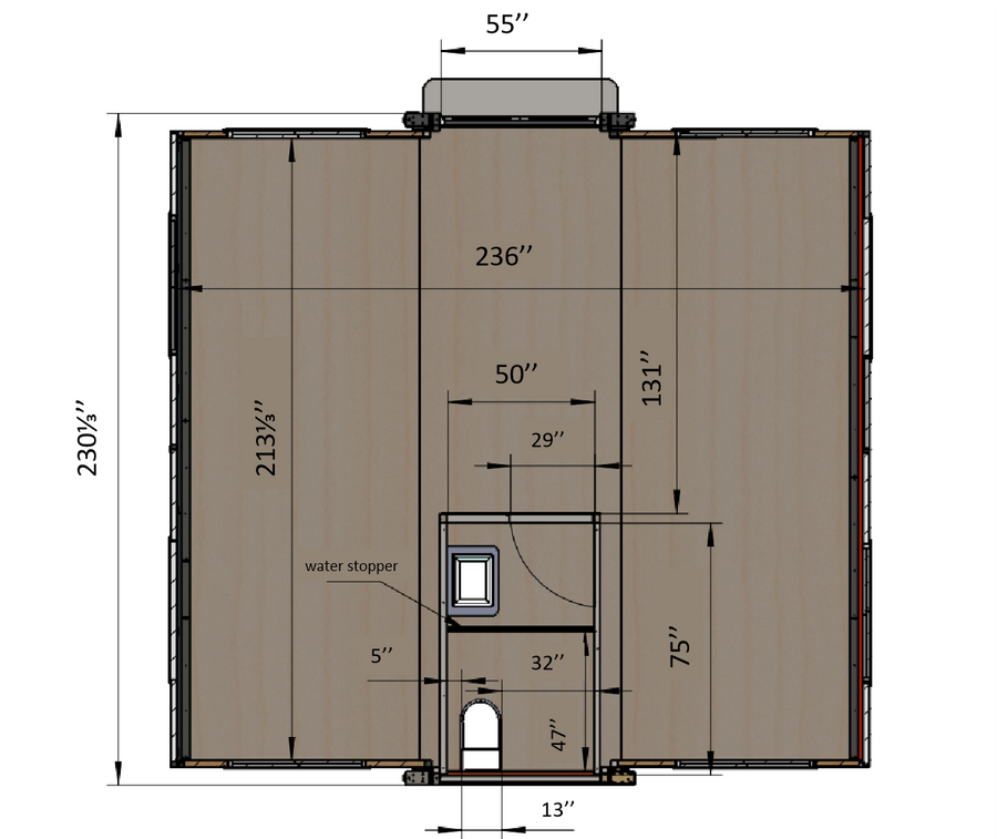 Bastone Mobile Expandable Prefab House 19ft x 20ft - Furniture image 8