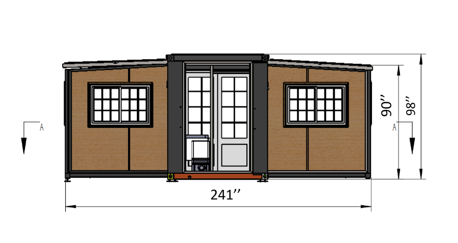 Bastone Mobile Expandable Prefab House 19ft x 20ft - Furniture image 6