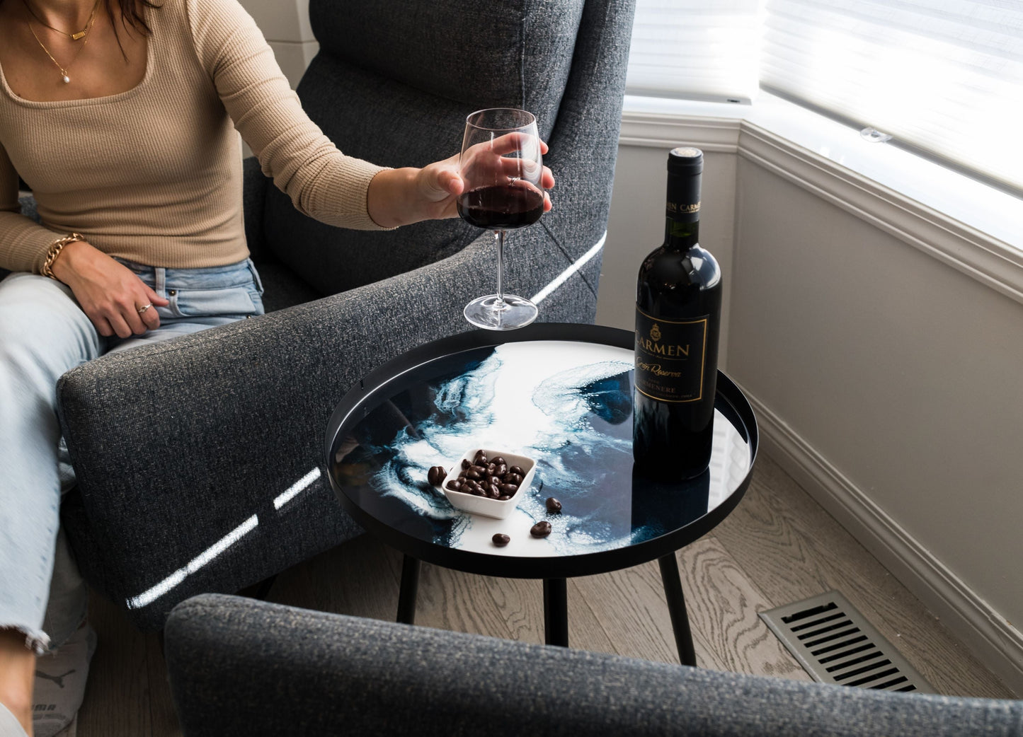 Resin Accented Side Table - Misc image 17