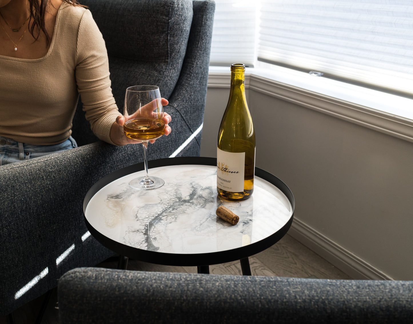 Resin Accented Side Table - Misc image 24