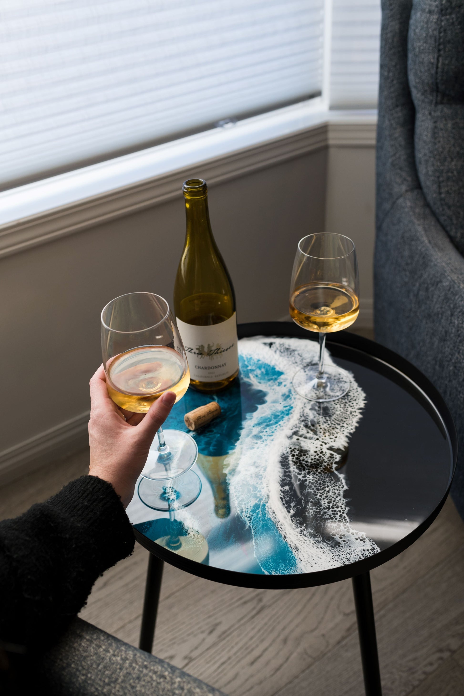 Resin Accented Side Table - Misc image 14