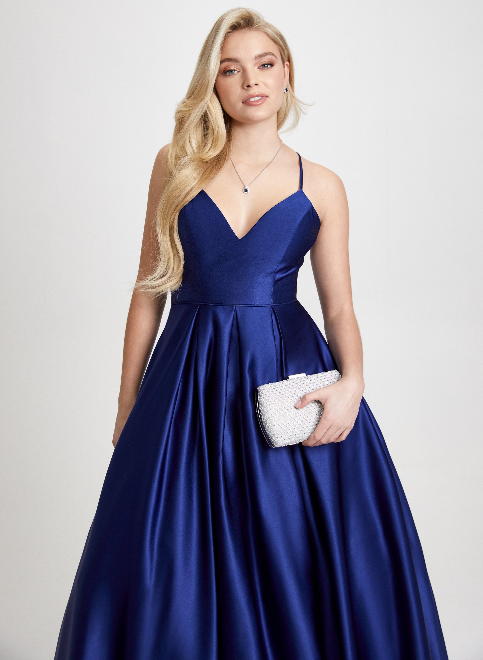 Satin Fit & Flare Ball Gown - Misc image 4
