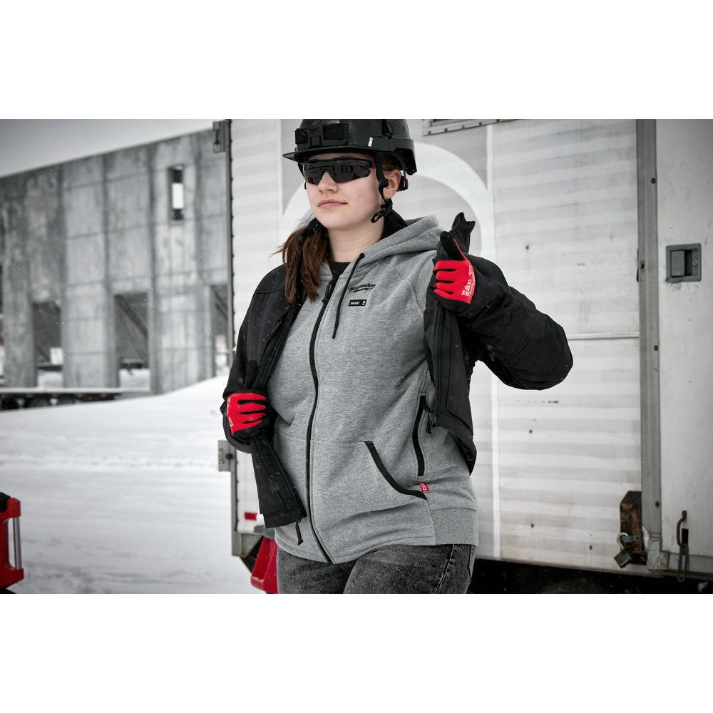 Milwaukee M12™ Women's Heated Hoodie Kit Gray Medium - Apparel image 10