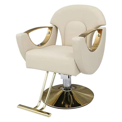 Modern All Purpose Hydraulic Styling Chair - 002 Cream - Beauty image 1