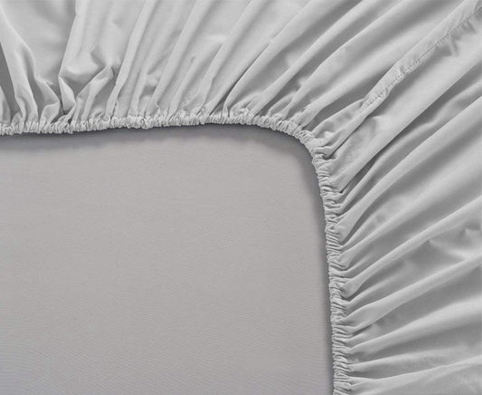 100% Cotton 17" Deep Pocket Fitted Sheet - Bedding image 1