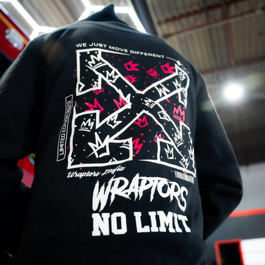 Wraptors X NO LIMIT Pink Crown Hoodie - Apparel image 1