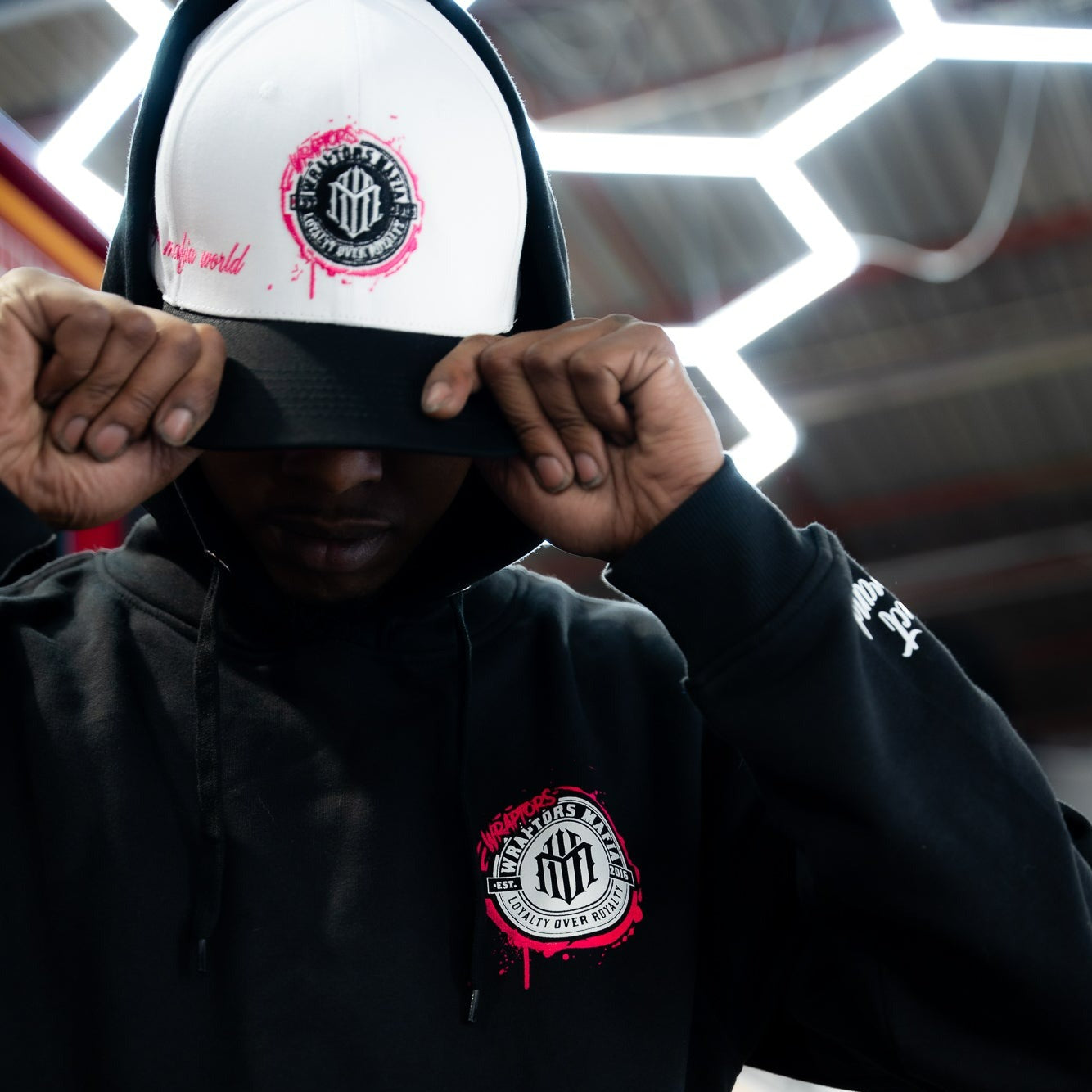 Wraptors X NO LIMIT Pink Crown Hoodie - Apparel image 3