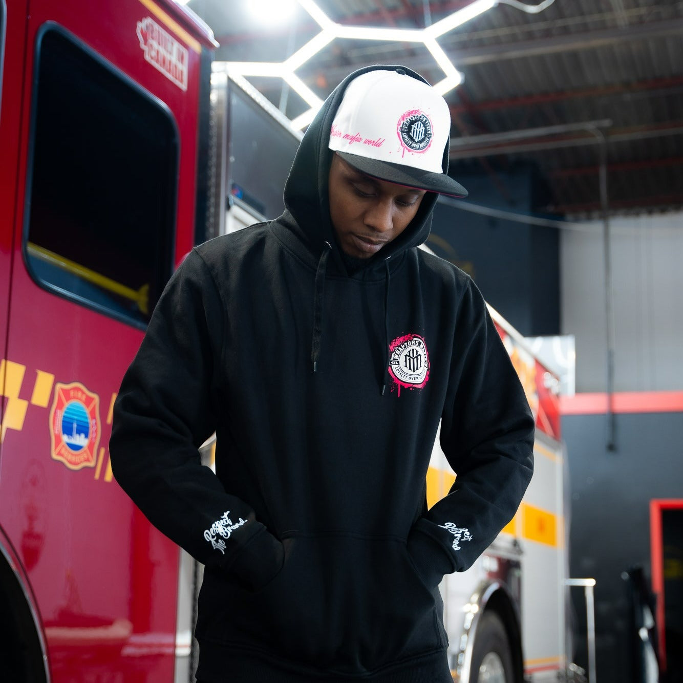 Wraptors X NO LIMIT Pink Crown Hoodie - Apparel image 4