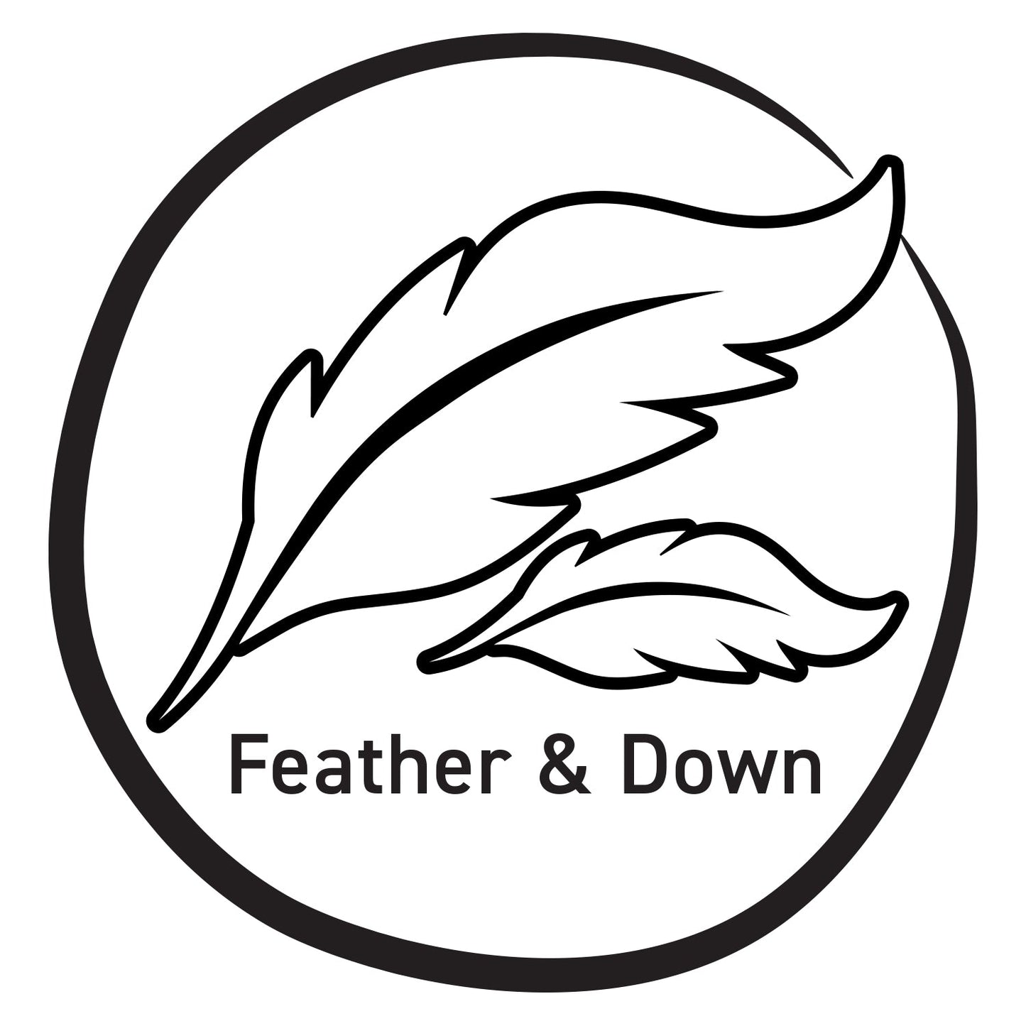 24" x 24" 95% Feather 5% Down Organic Cotton Fabric Accent Pillow Insert - Home Decor image 3