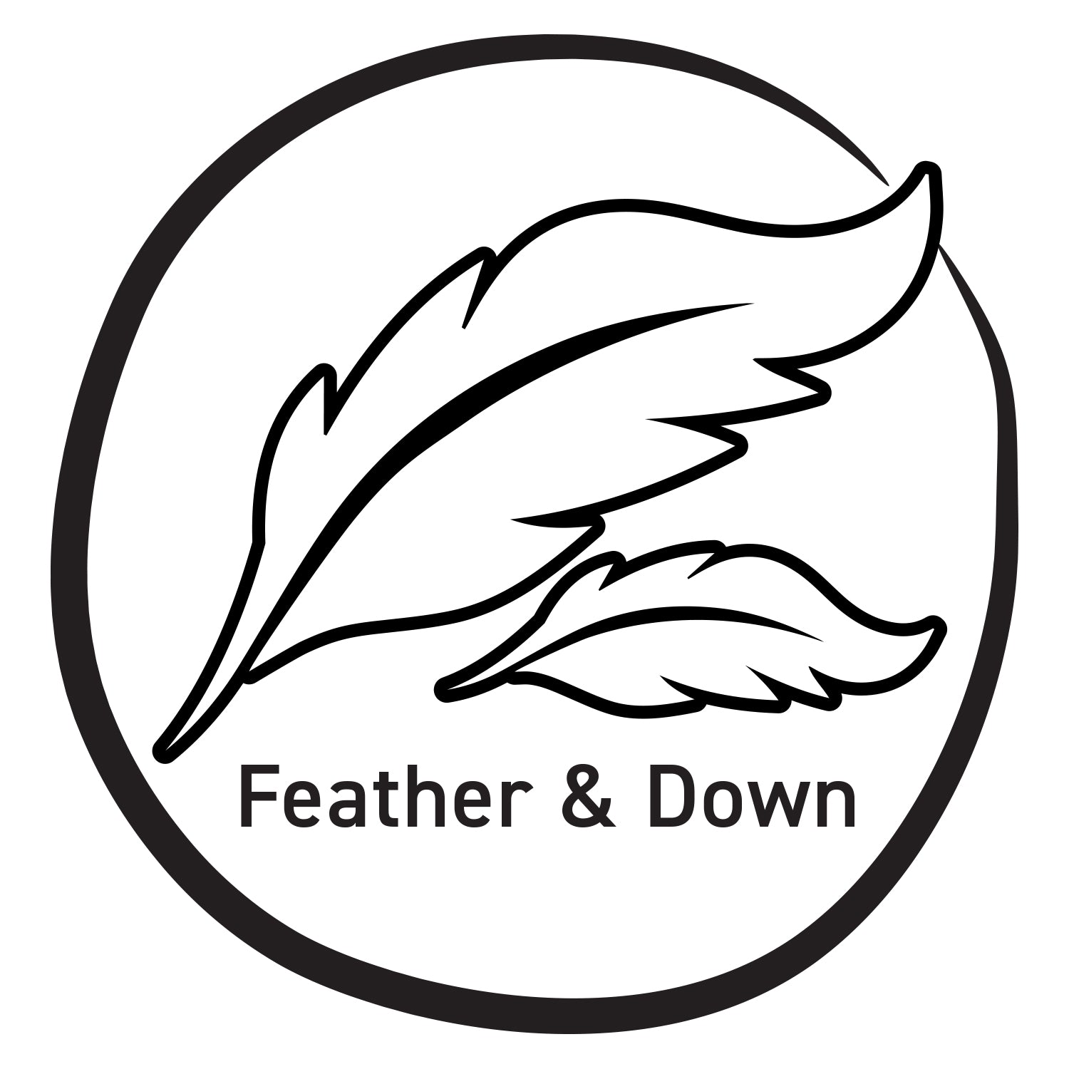 24" x 24" 95% Feather 5% Down Organic Cotton Fabric Accent Pillow Insert - Home Decor image 3