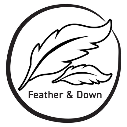 24" x 24" 95% Feather 5% Down Organic Cotton Fabric Accent Pillow Insert - Home Decor image 3