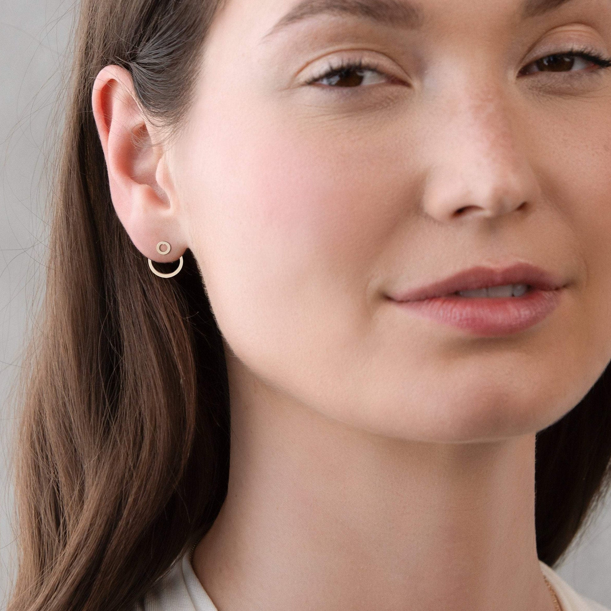 Circle Jacket Earrings - Jewelry image 4