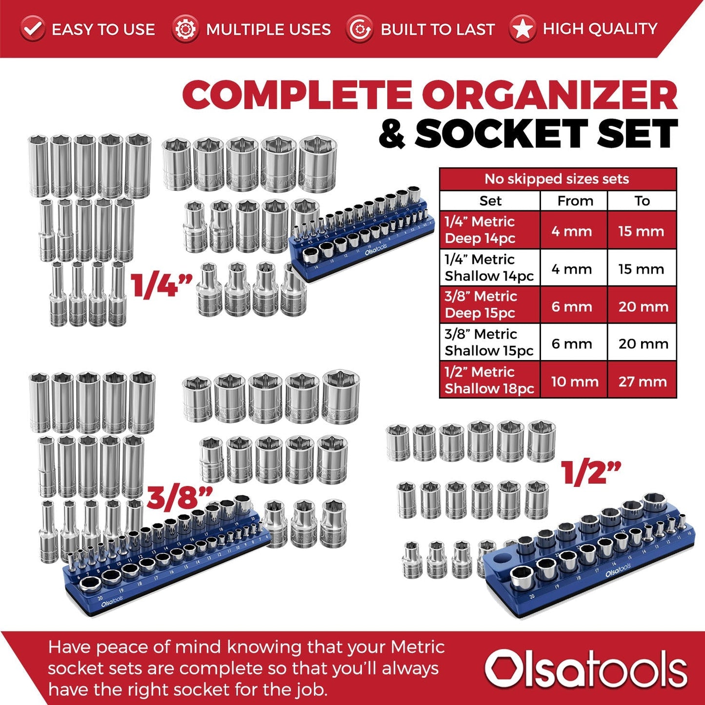 Chrome Socket & Magnetic Socket Organizer Set - Misc image 5
