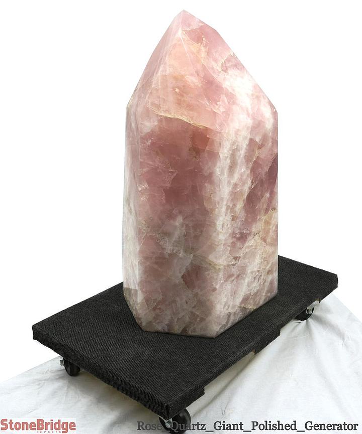 Rose Quartz Polished Tower (Generator) U#3 - 580 lb - 29" - Misc image 11
