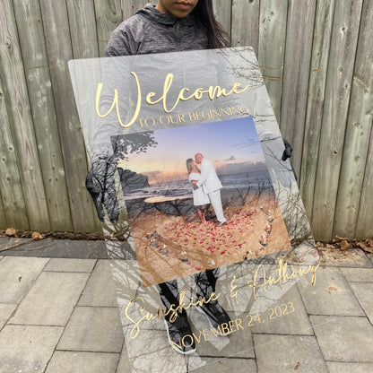 Photo Wedding Welcome Sign - Home Decor image 8