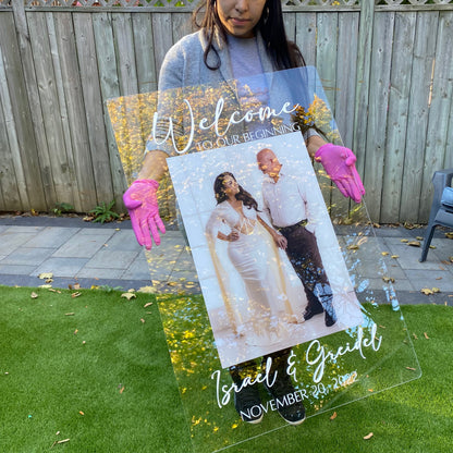 Photo Wedding Welcome Sign - Home Decor image 11
