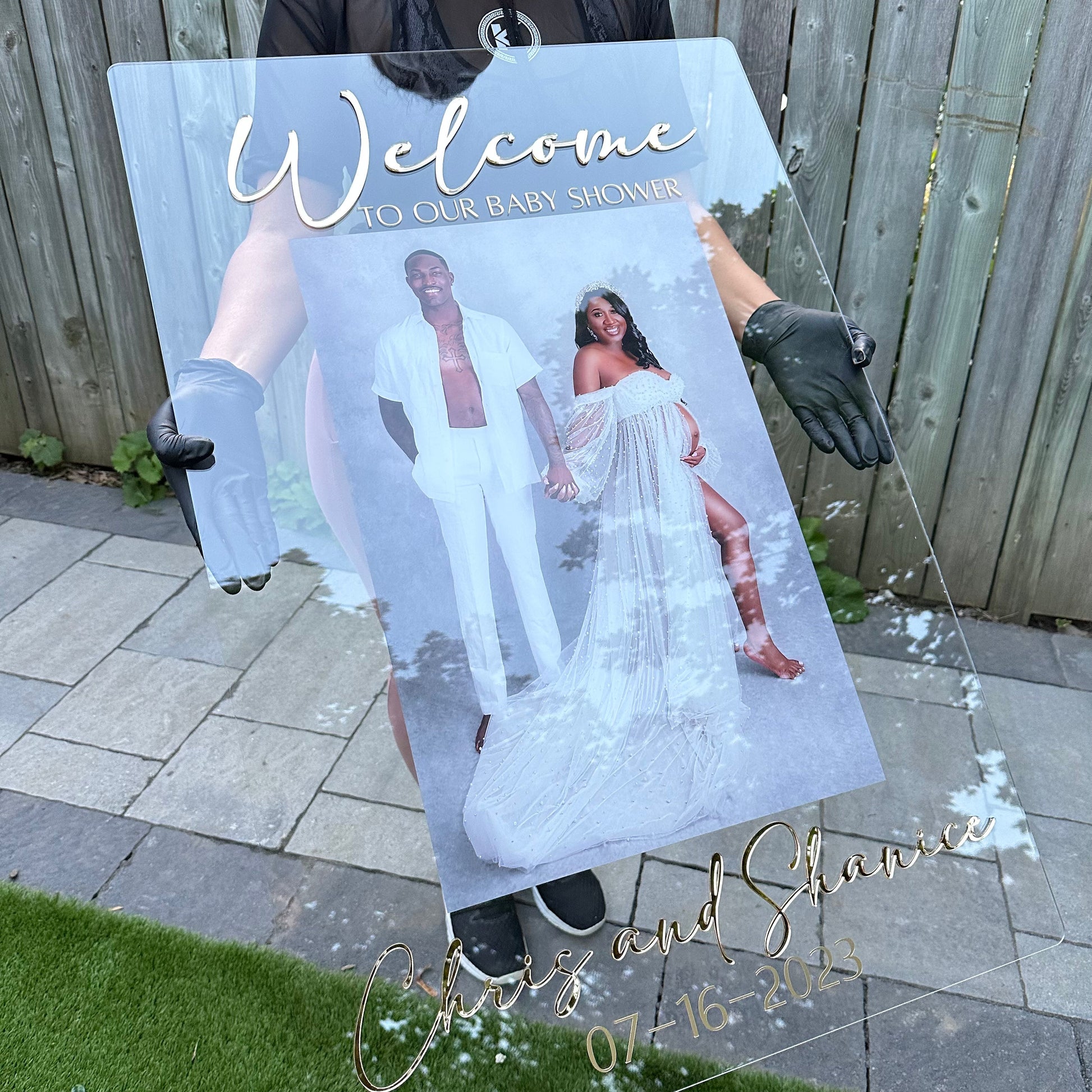 Baby Shower Photo Plaque - Home Decor image 1