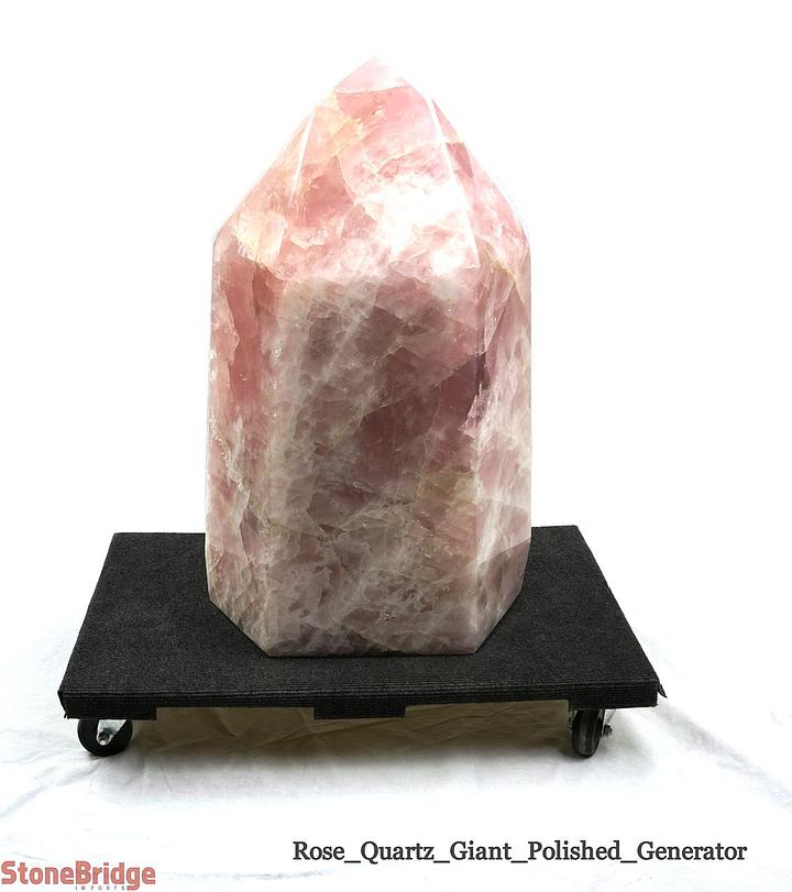 Rose Quartz Polished Tower (Generator) U#3 - 580 lb - 29" - Misc image 5