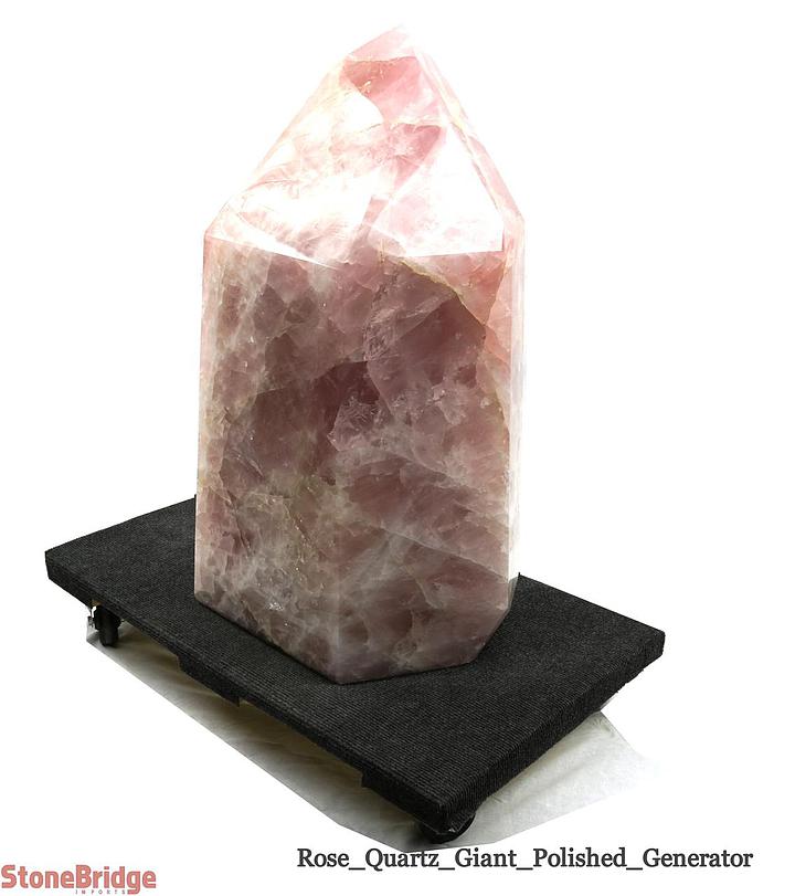 Rose Quartz Polished Tower (Generator) U#3 - 580 lb - 29" - Misc image 7