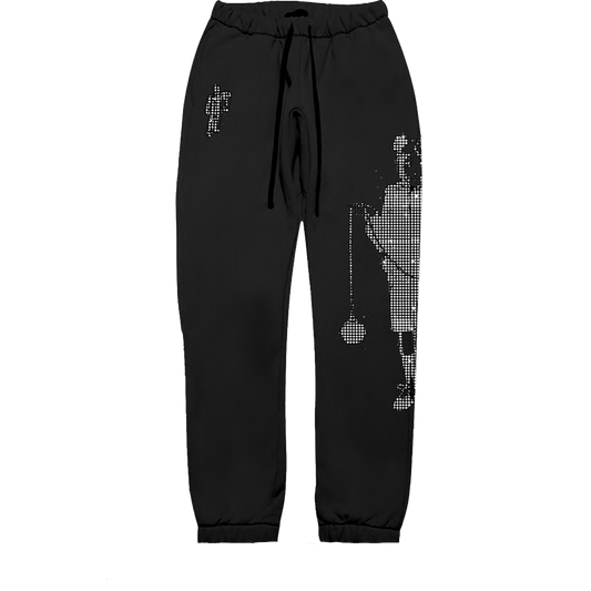 Leave Me Alone Rhinestone Sweatpants - Misc image 1