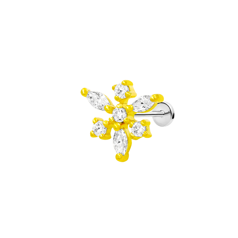 Anna - Gold Snowflake in 14k Gold by Junipurr - Jewelry image 2