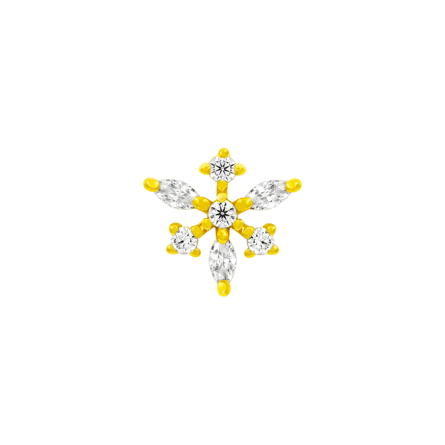 Anna - Gold Snowflake in 14k Gold by Junipurr - Jewelry image 1