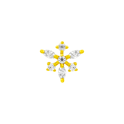 Anna - Gold Snowflake in 14k Gold by Junipurr - Jewelry image 1