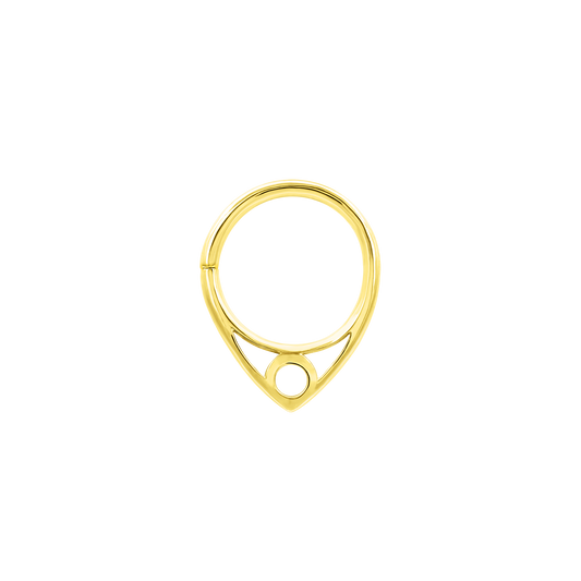 Winifred Seam Ring in Solid 14k Yellow Gold by Junipurr - Jewelry image 1