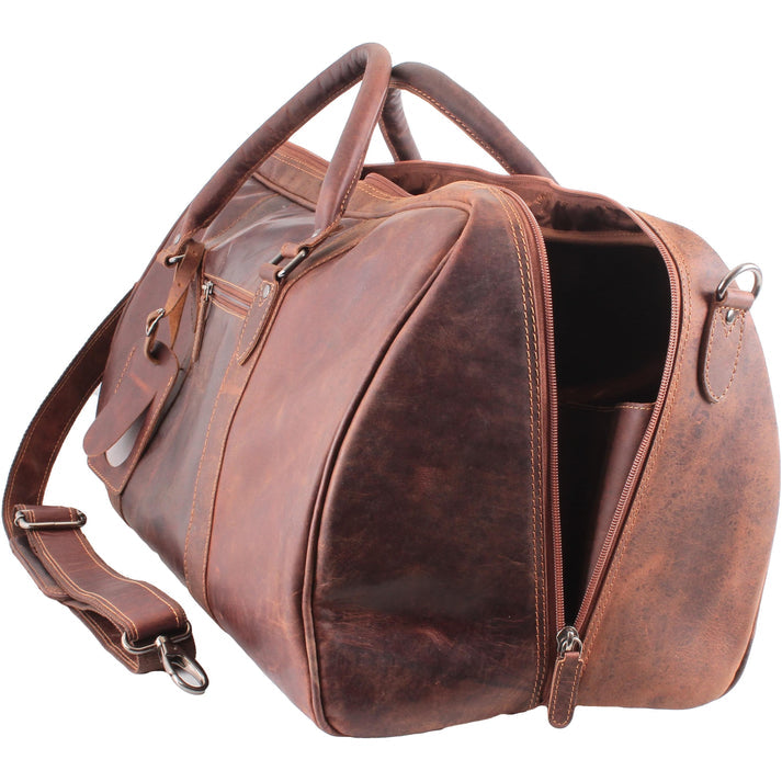 GREENWOOD LEATHER GOODS - LEATHER OVERNIGHT BAG (SANDAL) - Furniture image 3