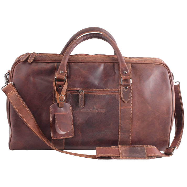 GREENWOOD LEATHER GOODS - LEATHER OVERNIGHT BAG (SANDAL) - Furniture image 1