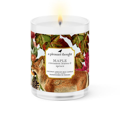 Maple | Cinnamon Leaves & Spruce | Candle - Home Decor image 3