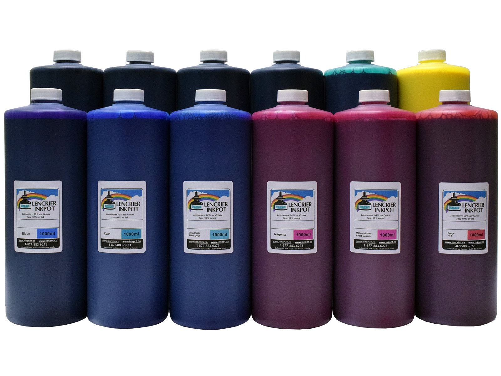 Kit de recharge 12x1L pour CANON PFI-101, PFI-103, PFI-301, PFI-302, PFI-701, PFI-702 - Misc image 1