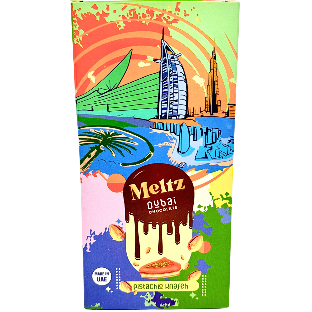 Meltz Dubai Chocolate Pistachio Knafeh 192g - 12 Bar - Misc image 1