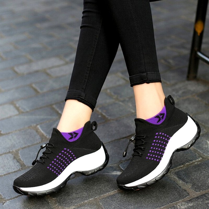 Ortho Stretch Cushion Shoes - Black Purple - Misc image 13
