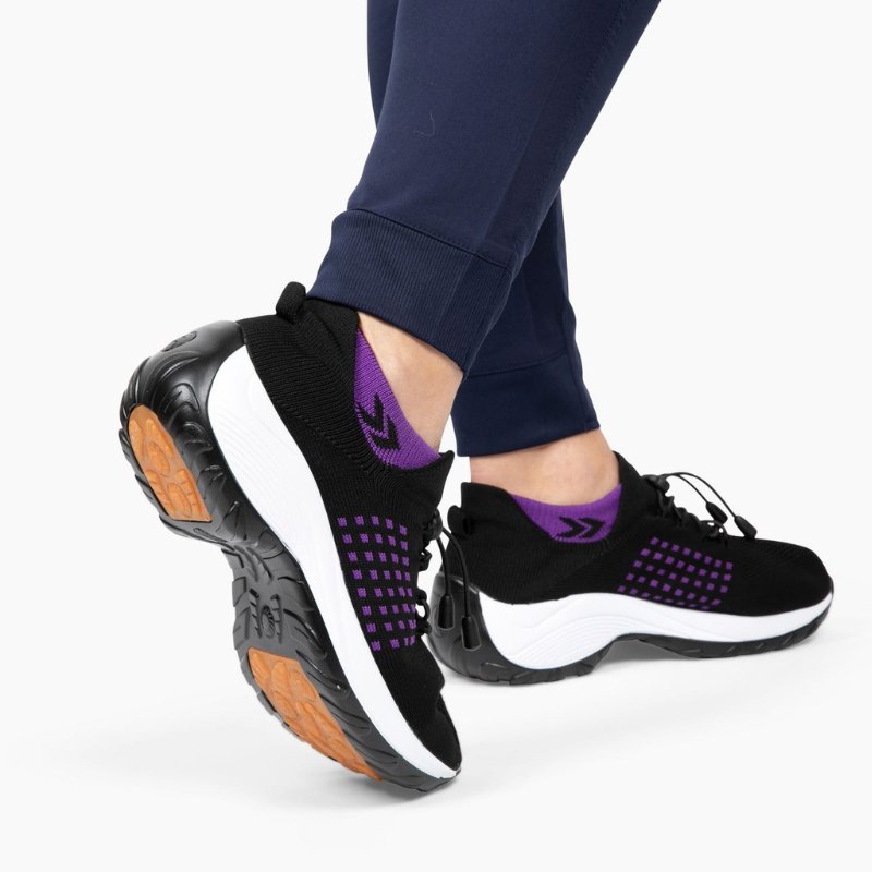 Ortho Stretch Cushion Shoes - Black Purple - Misc image 2