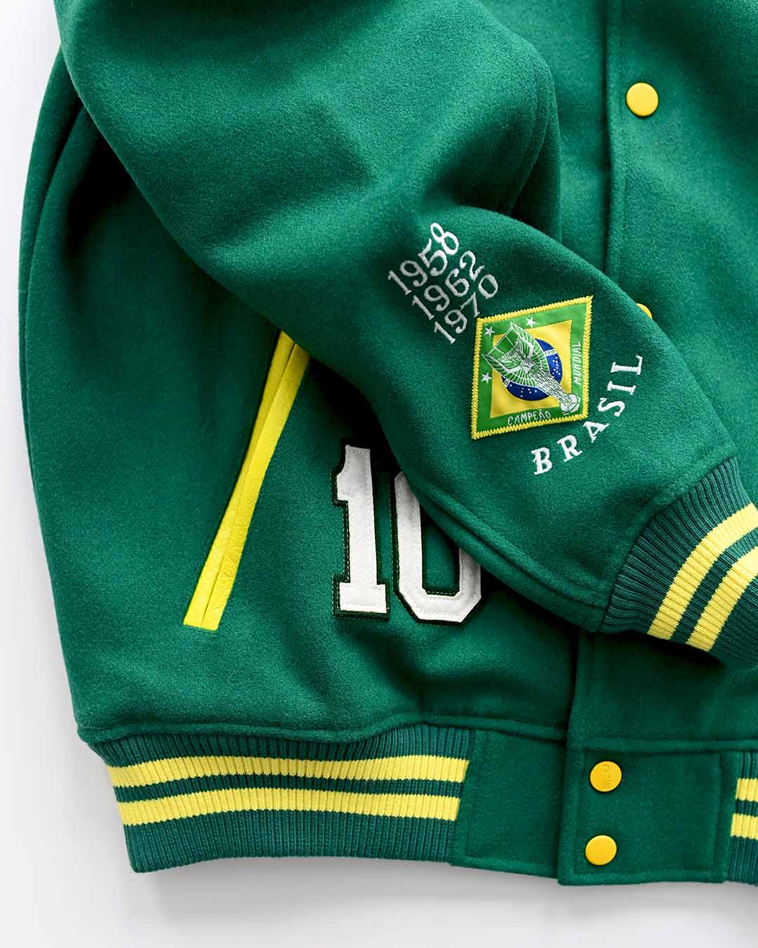 Pelé #10 Brasil Melton Jacket - Misc image 6