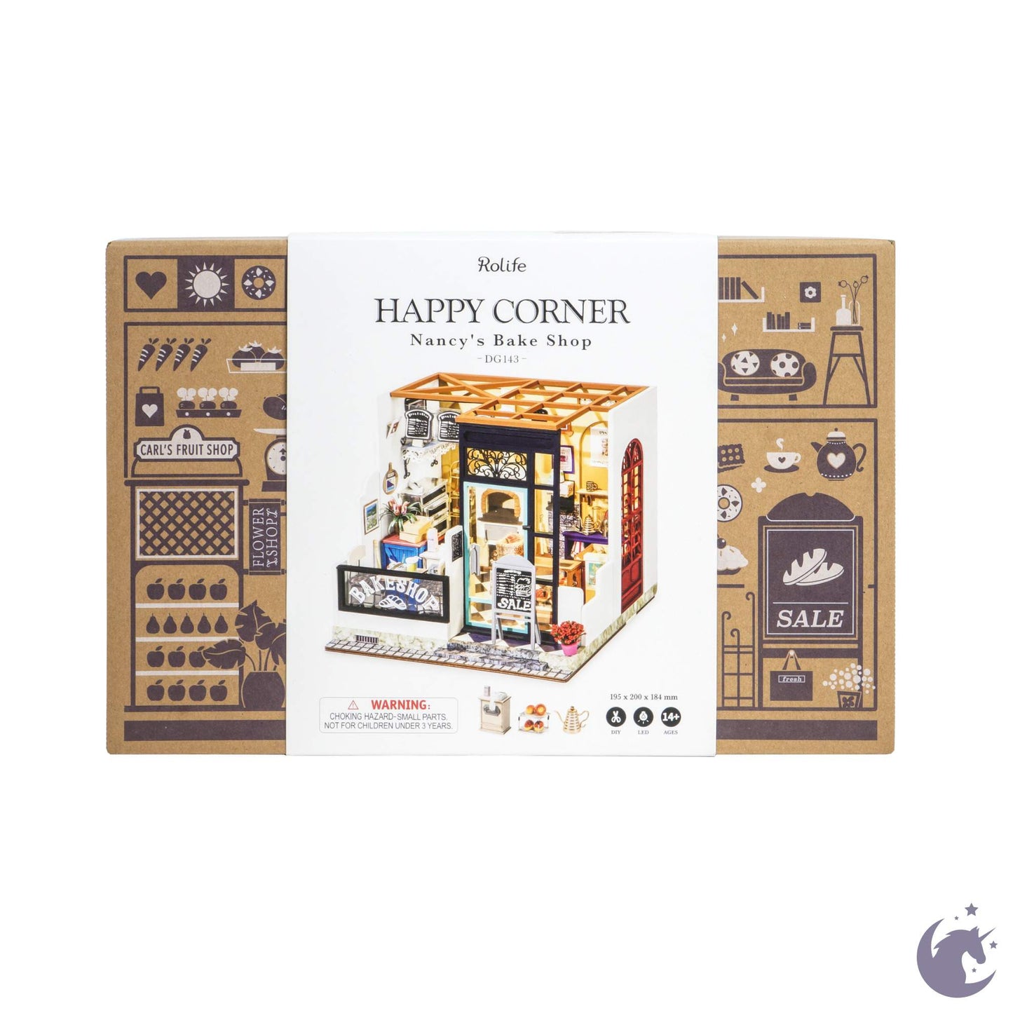 Emily's Flower Shop | Robotime DG145 DIY 1:24 Dollhouse Miniatures Kit - Furniture image 9