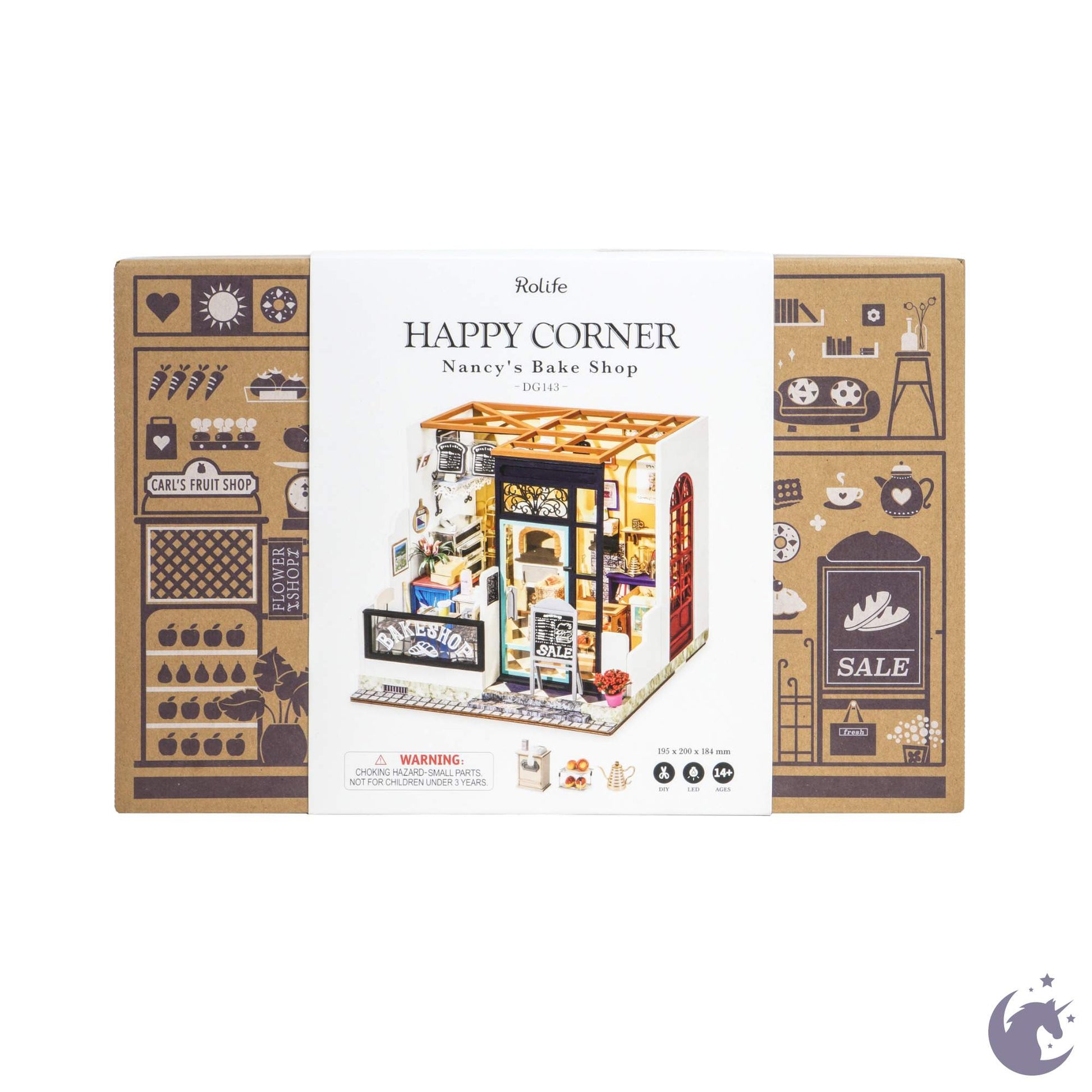 Emily's Flower Shop | Robotime DG145 DIY 1:24 Dollhouse Miniatures Kit - Furniture image 9