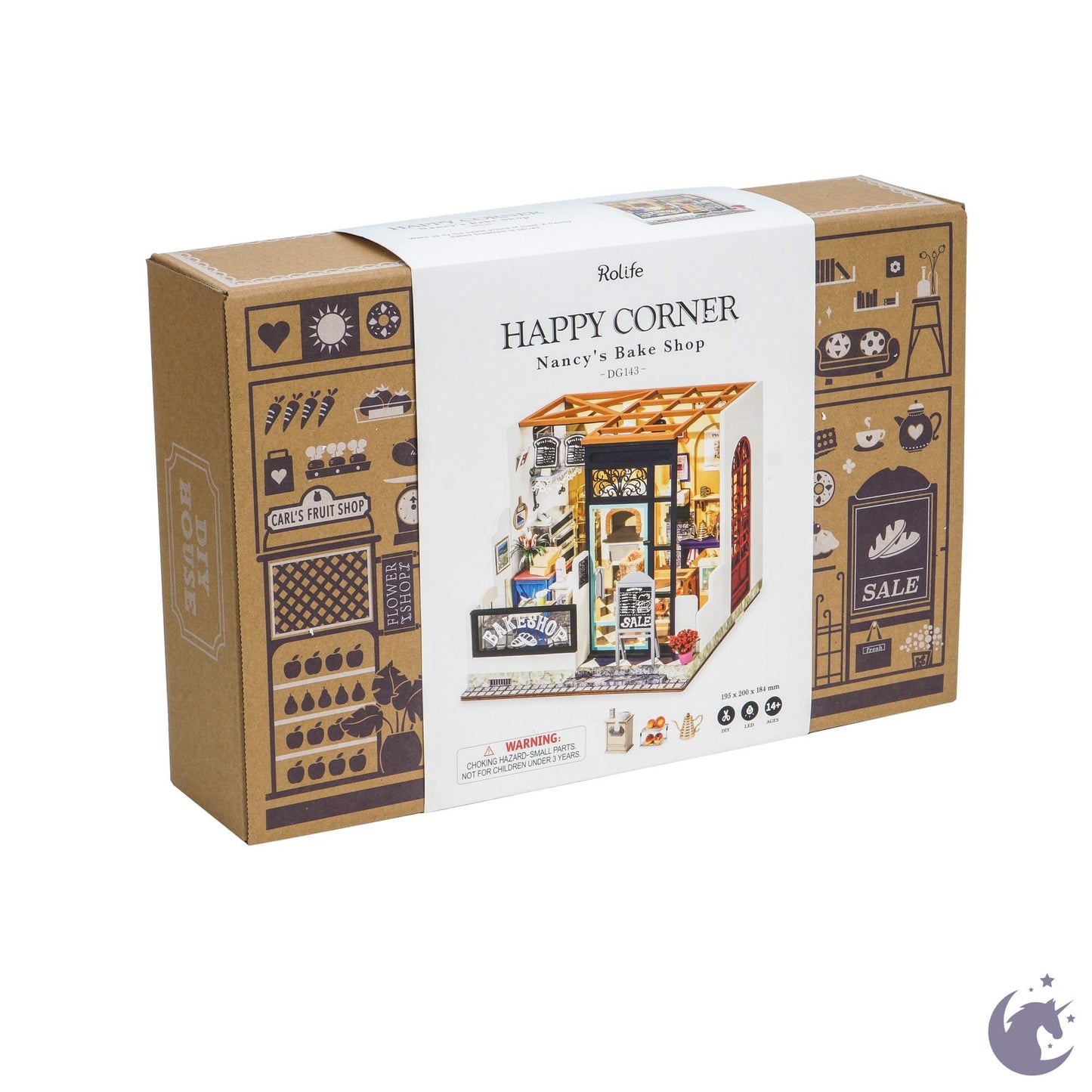 Emily's Flower Shop | Robotime DG145 DIY 1:24 Dollhouse Miniatures Kit - Furniture image 8