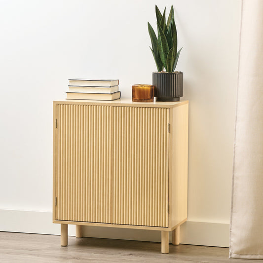HomeStyles Ribbed Sideboard, 24-in x 12-in x 28-in. - Furniture image 1
